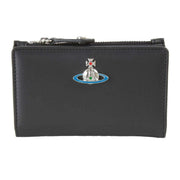 Vivienne Westwood Black Nappa Slim Flap Card Holder