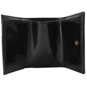 Vivienne Westwood Black Shiny Leather Envelope Billfold Purse