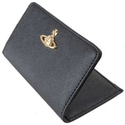 Vivienne Westwood Black Slim Flap Card Holder Purse