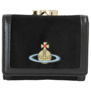 Vivienne Westwood Black Velvet Small Frame Purse