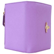 Vivienne Westwood Lilac Saffiano Slim Flap Card Holder Purse