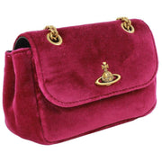 Vivienne Westwood Purple Velvet Small Purse Chain Bag