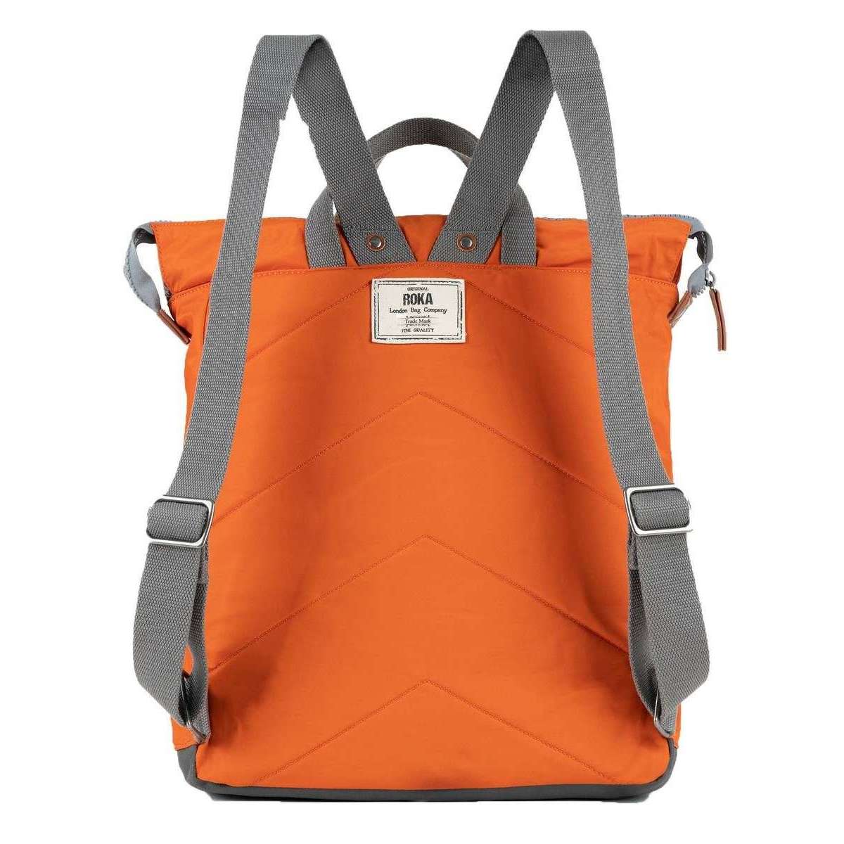 Roka Orange Bantry B Large Sustainable Nylon Backpack | Grahams Of Bath