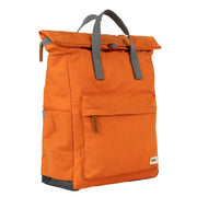 Roka Orange Canfield B Large Sustainable Nylon Backpack