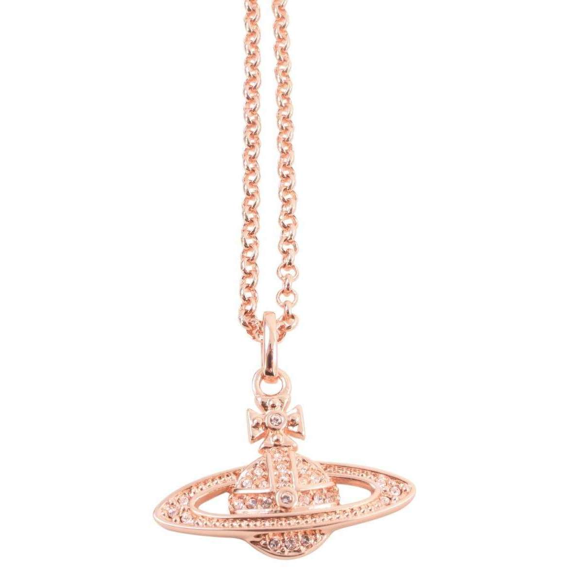 Vivienne westwood mini bas hot sale relief pendant rose gold