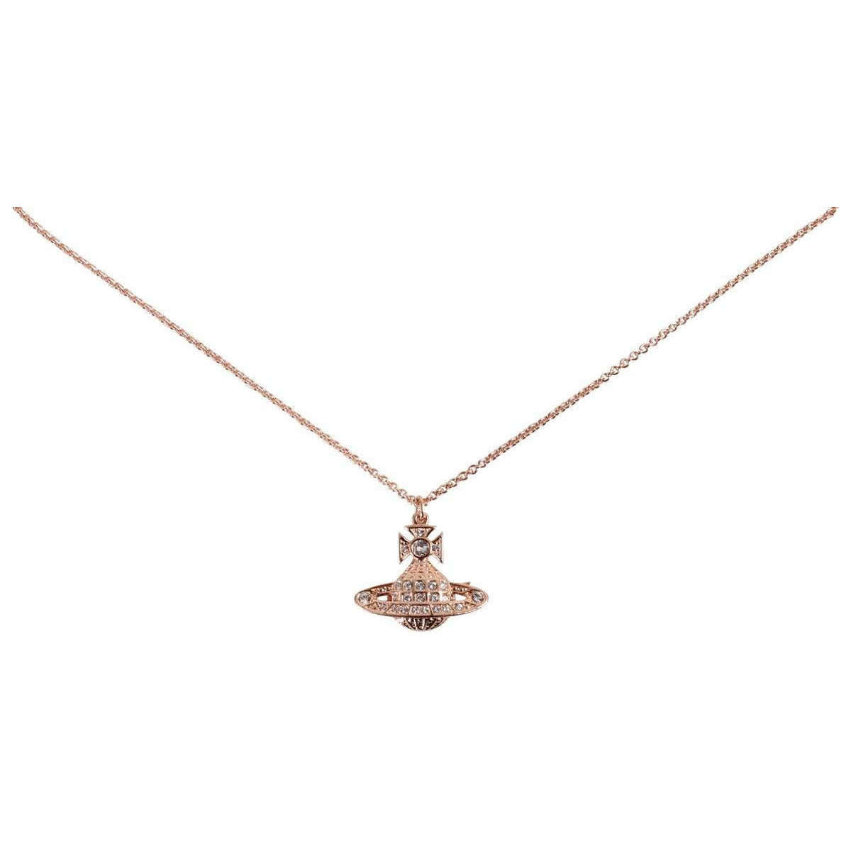 Vivienne Westwood Minnie Bas Relief Pendant Necklace - Rose Gold